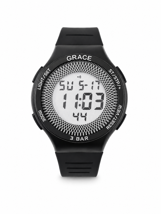AquaForce NightWatch Pro – Waterproof Digital Watch with Alarm & Night Mode
