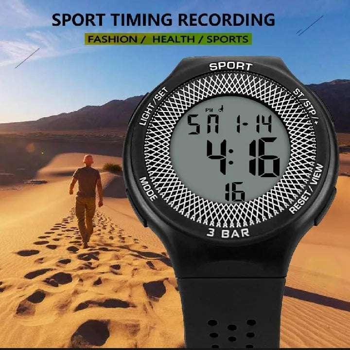 AquaForce NightWatch Pro – Waterproof Digital Watch with Alarm & Night Mode