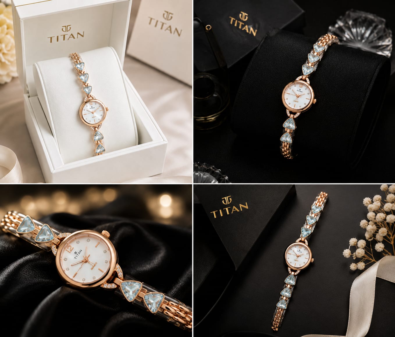 Luxury Waterproof Rose Gold Crystal Women's Watch – Elegant Bracelet Design ✨⌚💎