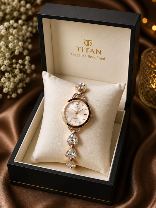 Luxury Waterproof Rose Gold Crystal Women's Watch – Elegant Bracelet Design ✨⌚💎